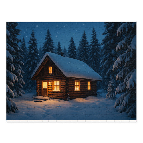 Winter Wonderland Magic - Jigsaw Puzzle with Tin