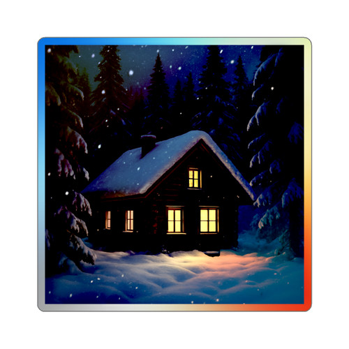 Winter Wonderland Magic - Holographic Die-cut Stickers