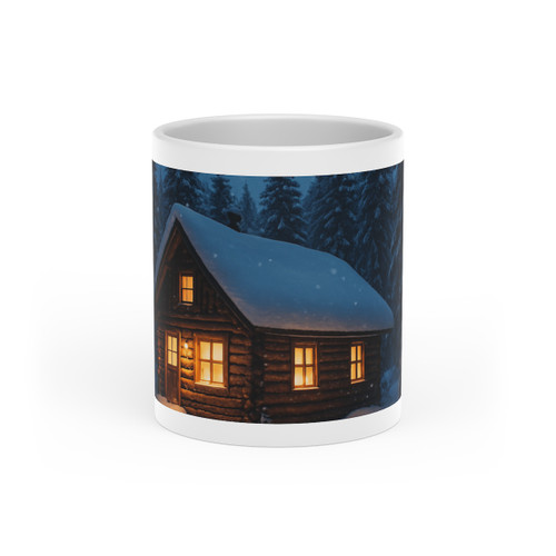 Winter Wonderland Magic - Heart-Shaped Mug