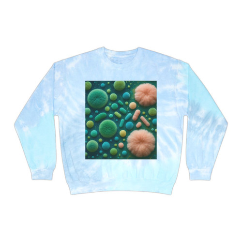Microbial Galaxy - Unisex Tie-Dye Sweatshirt