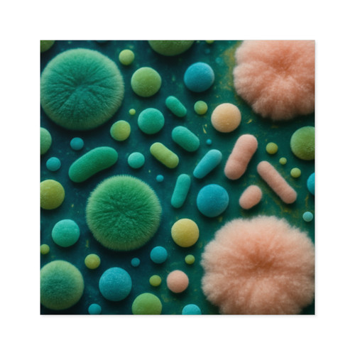 Microbial Galaxy - Square Stickers, Indoor\Outdoor