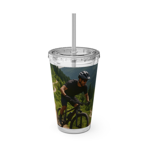 Pedal Power Journey - Sunsplash Tumbler with Straw, 16oz