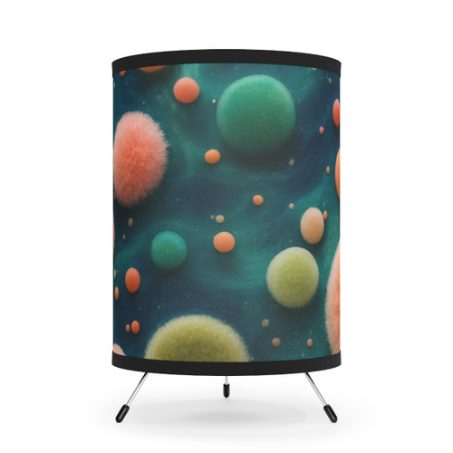 Microbial Galaxy - Tripod Lamp with High-Res Printed Shade, US\CA plug