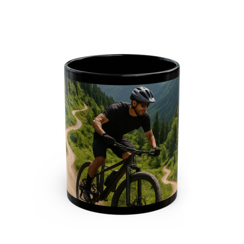 Pedal Power Journey - Black Mug (11oz, 15oz)