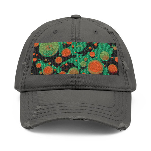 Microbial Galaxy - Distressed Dad Hat (Embroidery)