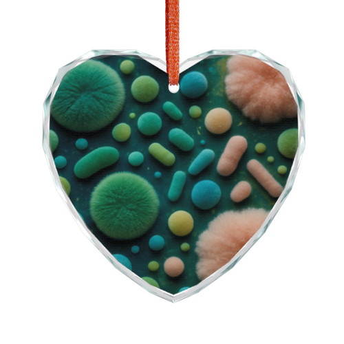Microbial Galaxy - Crystal Glass Ornament