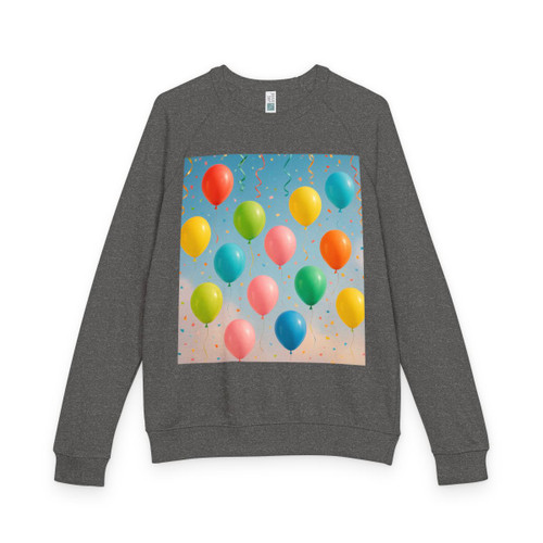 Balloon Wonderland - Unisex French Terry Raglan Crewneck