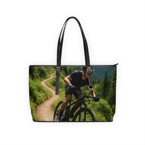 Pedal Power Journey - PU Leather Shoulder Bag