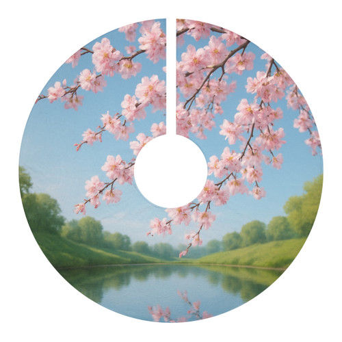 Cherry Blossom Serenity - Christmas Tree Skirts