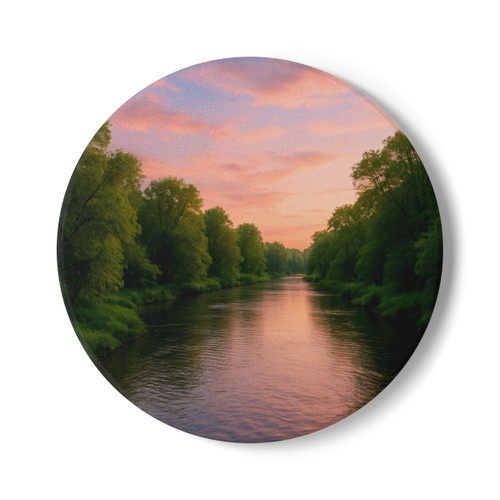 Nature's Grateful Embrace - Ceramic Coaster