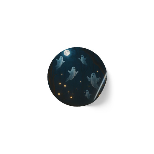 Spooky Forest Night - Round Sticker Label Rolls