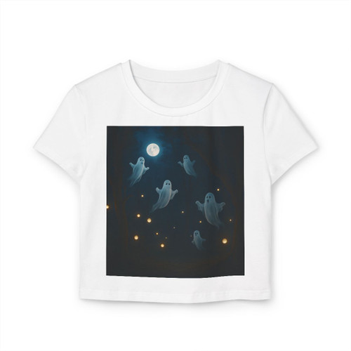 Spooky Forest Night - Women's Baby Tee