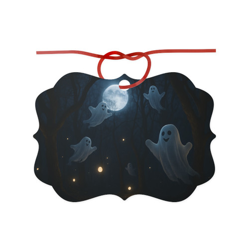 Spooky Forest Night - Aluminum Ornaments, 1pc
