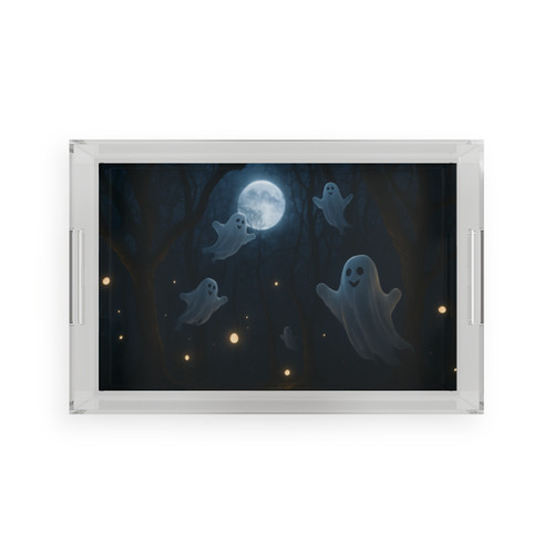 Spooky Forest Night - Acrylic Serving Tray