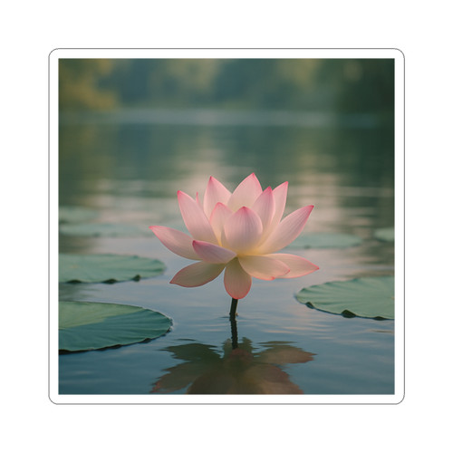 Serene Lotus Bliss - Kiss-Cut Stickers