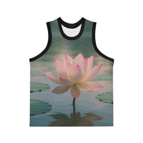 Serene Lotus Bliss - Unisex Basketball Jersey (AOP)