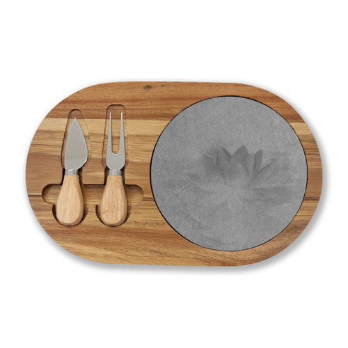 Serene Lotus Bliss - Charcuterie Board (Engraving)