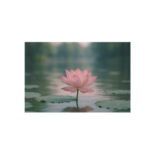 Serene Lotus Bliss - Outdoor Rug