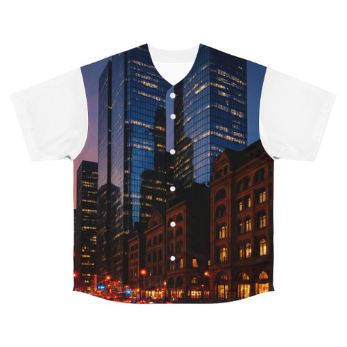 Metropolitan Lights - Men's Baseball Jersey (AOP) Metropolitan Lights - Men's Baseball Jersey (AOP)