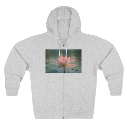 Serene Lotus Bliss - Unisex Zip Hoodie