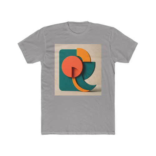 Geometric Cascade - Unisex Cotton Crew Tee