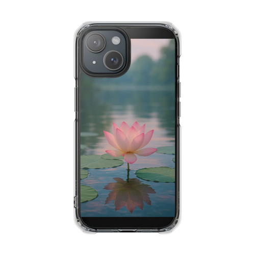Serene Lotus Bliss - Magnetic Clear Impact Cases