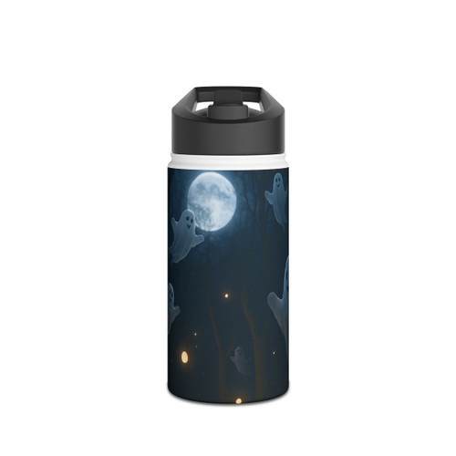 Spooky Forest Night - Stainless Steel Water Bottle, Standard Lid