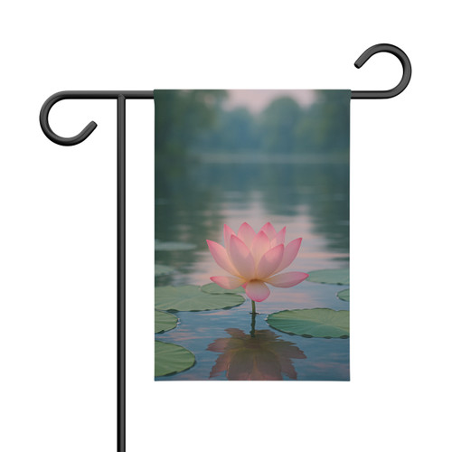 Serene Lotus Bliss - Garden Banner