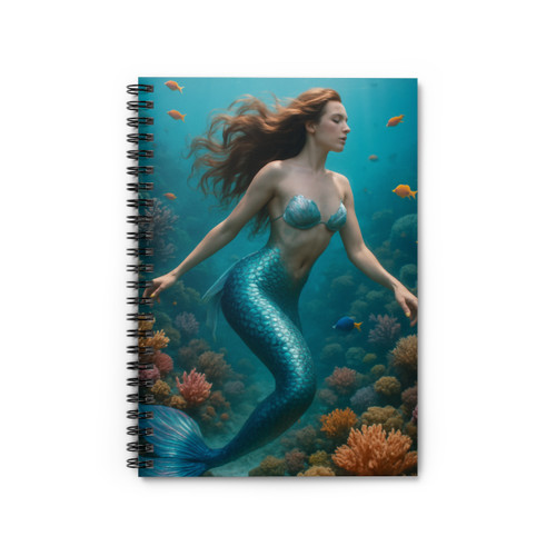 Ethereal Ocean Dance - Spiral Notebook - Ruled Line