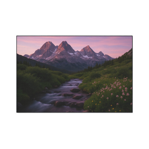 Serene Mountain Retreat - Heavy Duty Floor Mat