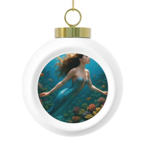 Ethereal Ocean Dance - Christmas Ball Ornament
