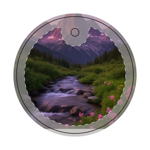 Serene Mountain Retreat - Decorative Ornament