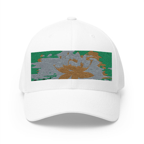Serene Lotus Bliss - Closed-Back Structured Cap (Embroidery)