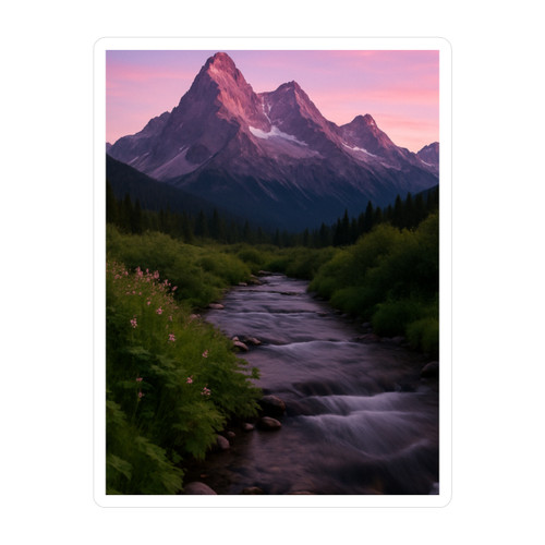 Serene Mountain Retreat - Kiss-Cut Vinyl Decals