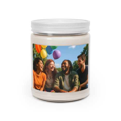 Joyful Connections - Scented Soy Candles with White Lid, 9oz