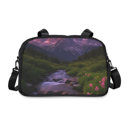 Serene Mountain Retreat - Fitness Handbag