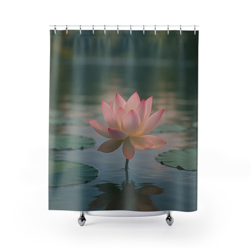 Serene Lotus Bliss - Shower Curtains