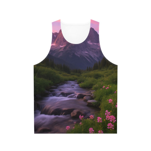 Serene Mountain Retreat - Unisex Tank Top (AOP)
