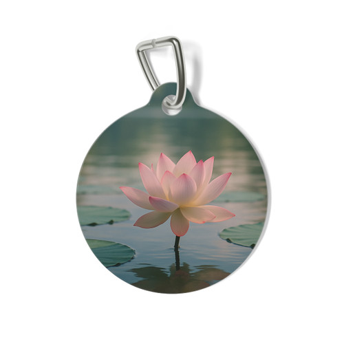 Serene Lotus Bliss - Pet Tag