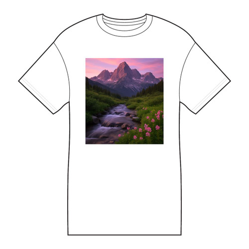 Serene Mountain Retreat - Core Cotton Tee
