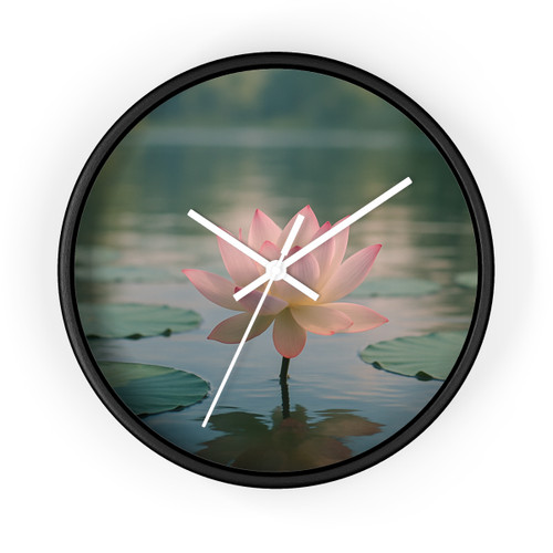 Serene Lotus Bliss - Wall Clock