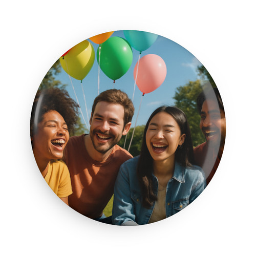 Joyful Connections - Button Magnet, Round (1 & 10 pcs)