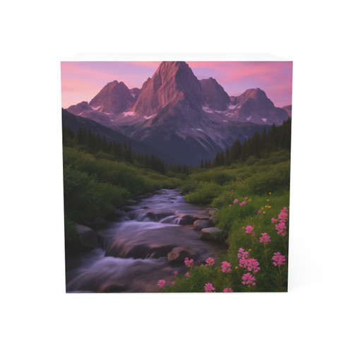 Serene Mountain Retreat - Note Cube