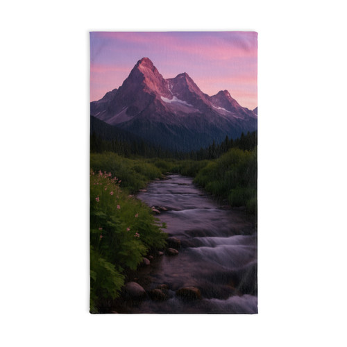Serene Mountain Retreat - Hand Towel