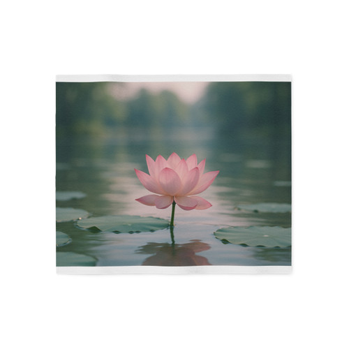 Serene Lotus Bliss - Sweatshirt Blanket