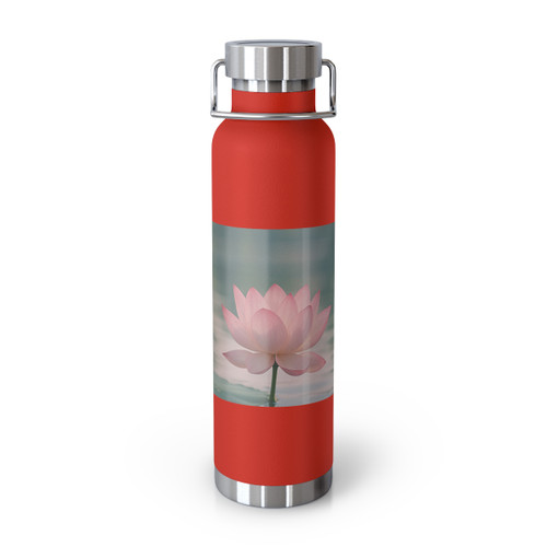 Serene Lotus Bliss - Copper Vacuum Insulated Bottle, 22oz