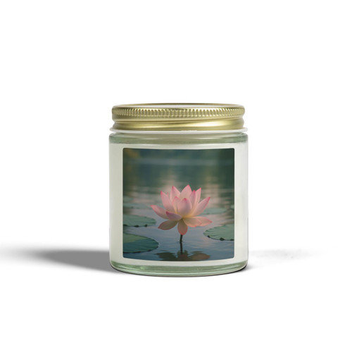 Serene Lotus Bliss - Scented Candles, Coconut Apricot Wax (4oz, 9oz)