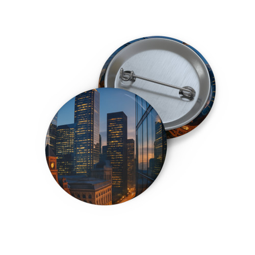 Metropolitan Reflections - Custom Pin Buttons