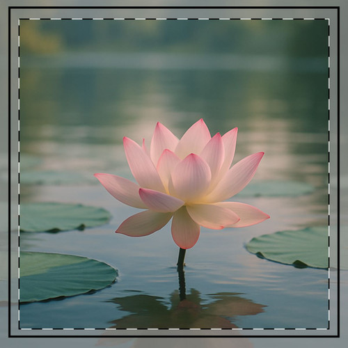 Serene Lotus Bliss - Throw Pillow