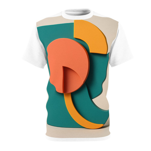 Geometric Cascade - Unisex Cut & Sew Tee (AOP)